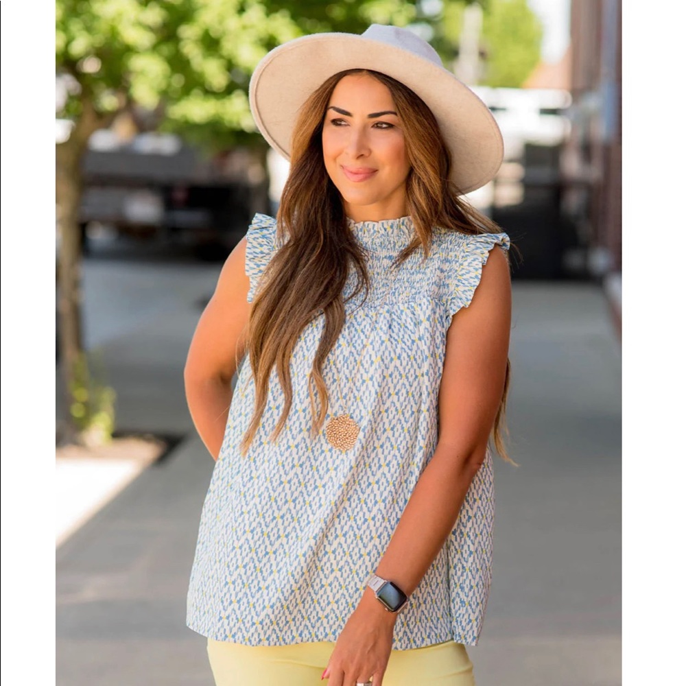 Aztec Ruched Bib Tank from Betsey’s Boutique